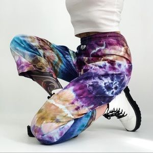 Vintage Hand-Dyed Cropped Trousers | Size XS/S